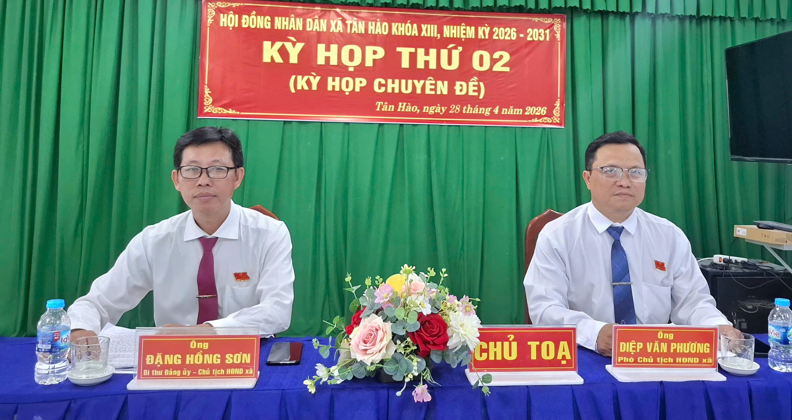 HỘI ĐỒNG NHÂN DÂN XÃ TÂN HÀO, KHÓA XIII NHIỆM KỲ 2026 - 2031 TỔ CHỨC KỲ HỌP THỨ 02 KỲ HỌP CHUYÊN ĐỀ)
