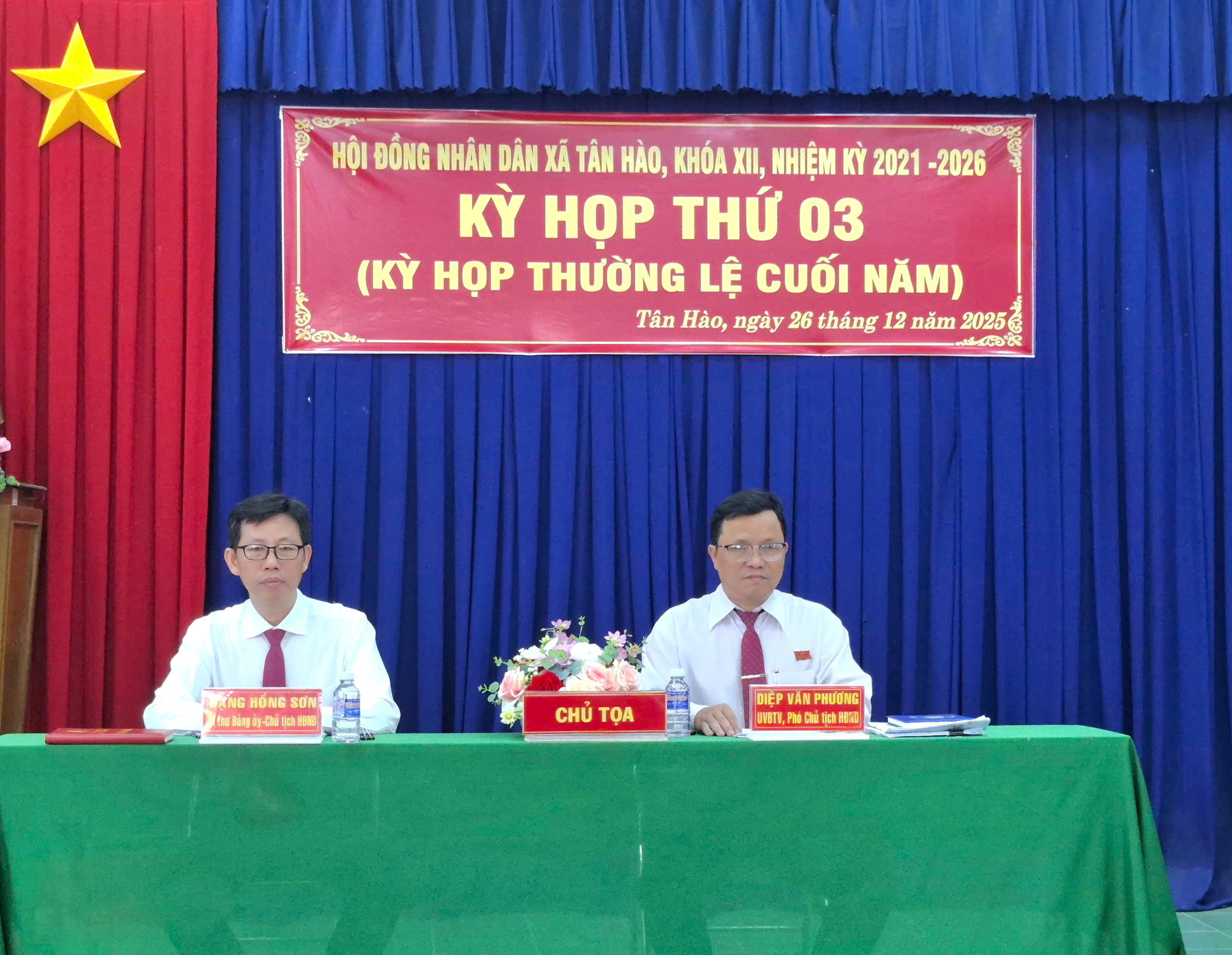 HỘI ĐỒNG NHÂN DÂN XÃ TÂN HÀO TỔ CHỨC KỲ HỌP LẦN THỨ 3