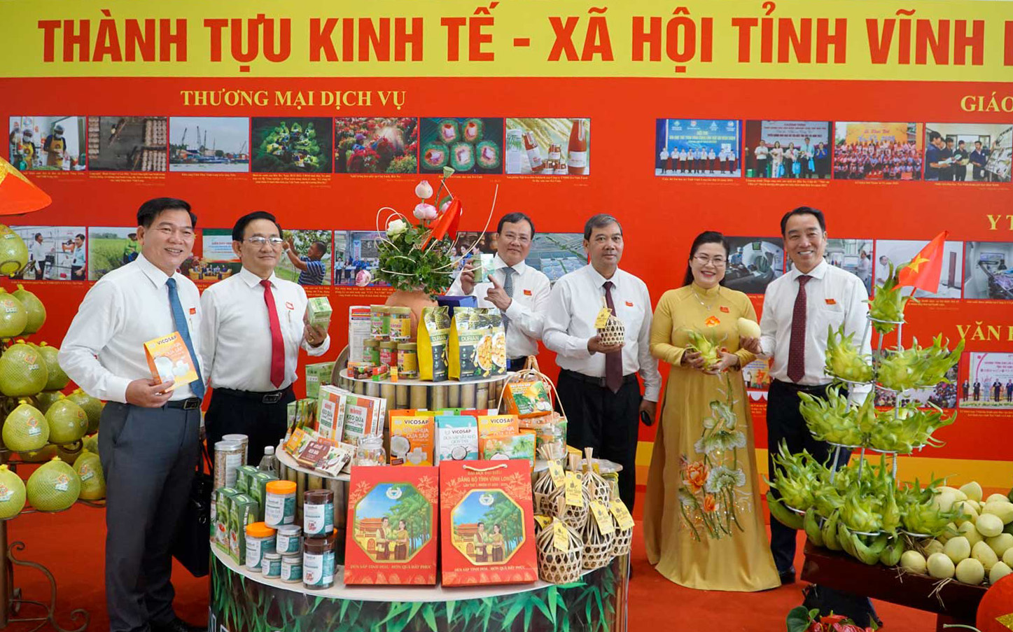 Đặc sắc không gian triển lãm phục vụ Đại hội Đảng bộ tỉnh Vĩnh Long lần thứ I