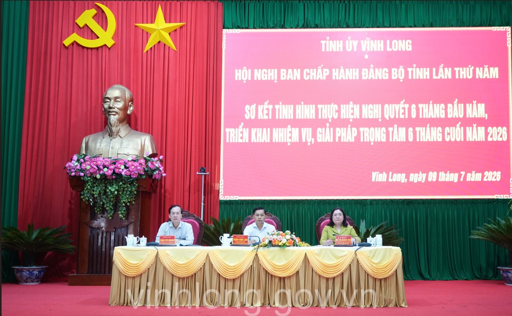 Khai mạc Hội nghị Ban Chấp hành Đảng bộ tỉnh Vĩnh Long lần thứ 5