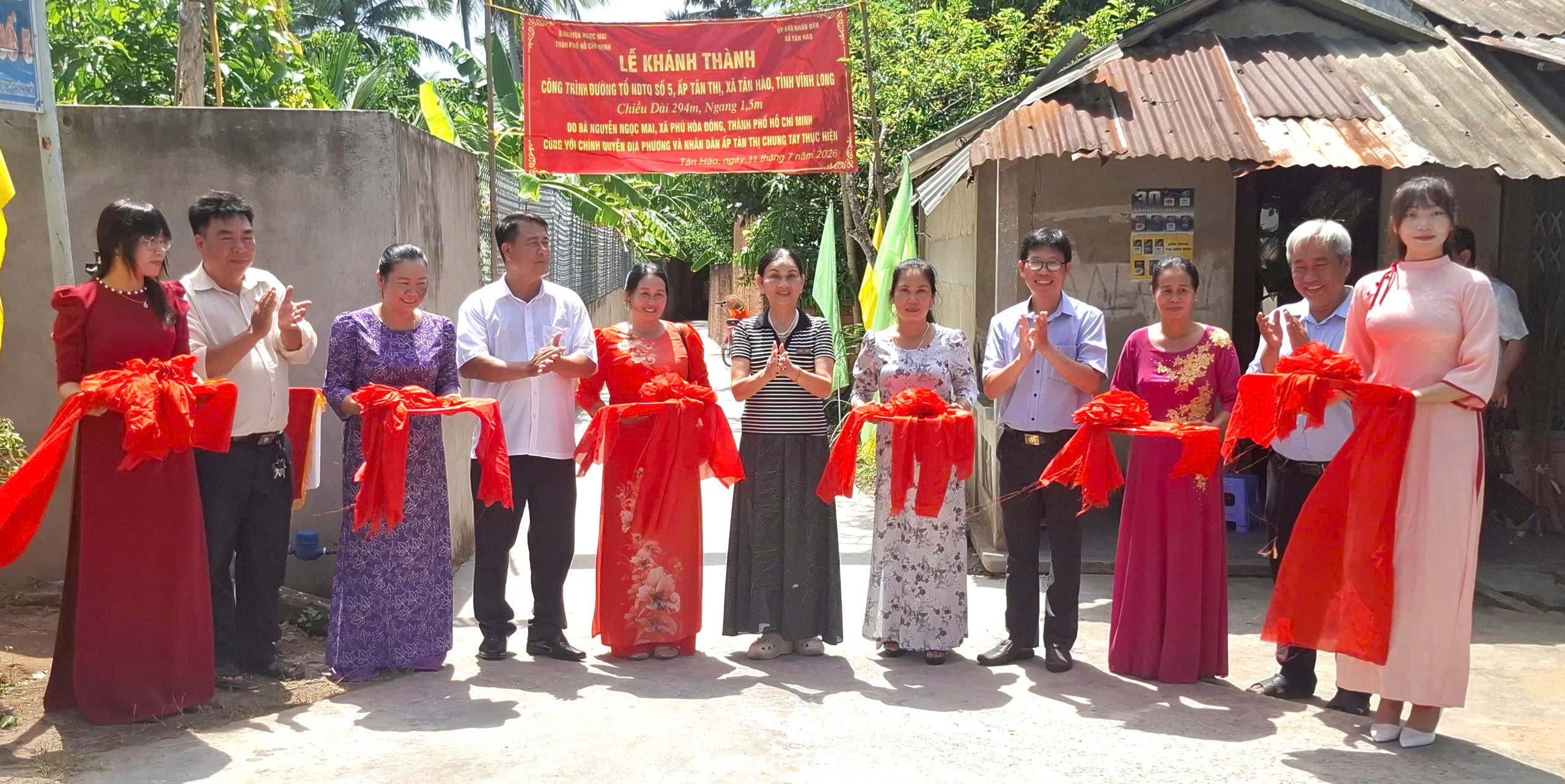 KHÁNH THÀNH ĐƯỜNG TỔ NHÂN DÂN TỰ QUẢN SỐ 5, ẤP TÂN THỊ, XÃ TÂN HÀO
